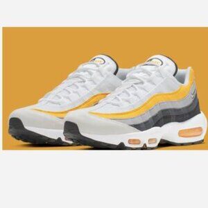 Nike Air Max 95 White Amarillo Dark Grey Men's sz 9